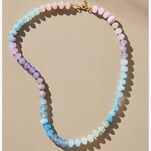 Boho beaded summer necklace S687